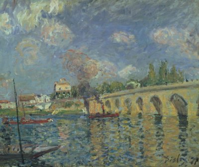 Die Brücke, 1871 von Alfred Sisley